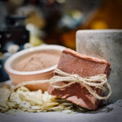 Homemade handmade natural soap. creative soap concept. eco.