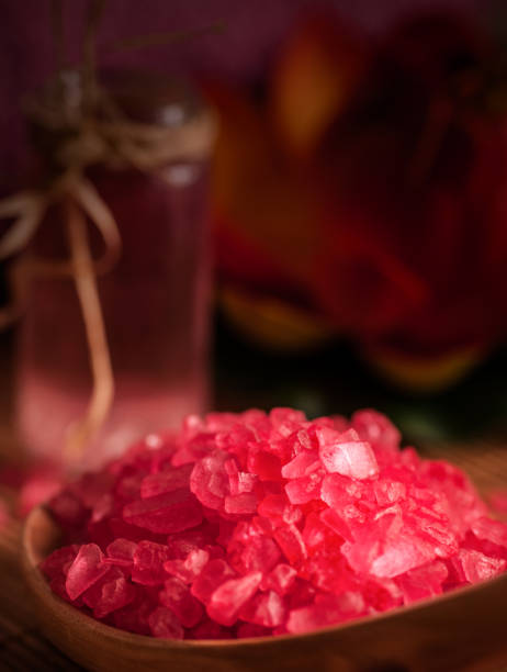 Spa scene with bath salts