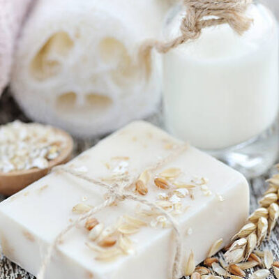 Soap oatmeal handmade for a natural clean